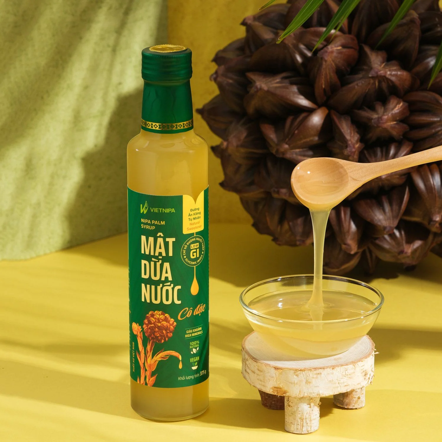 Mật Dừa Nước Cô Đặc Hữu Cơ VIETNIPA - 375g - Image 2
