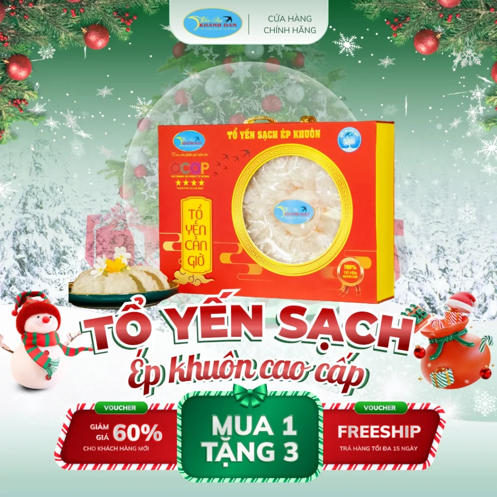 Yến sạch ép khuôn